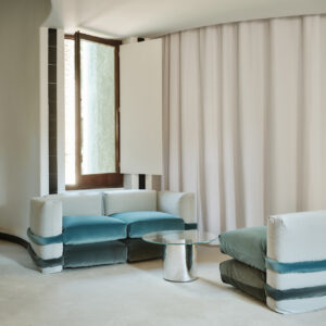 Pillow sofa velvet