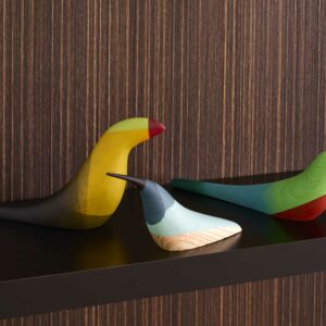 Pajaros (set de 3 oiseaux décoratifs colorés)